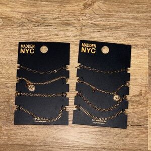 Gold Layered Bracelet Set - 6 Piece